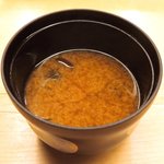 鮨 一新 - 【'16/03/01撮影】一新すし会席 3240円 のしじみの味噌汁