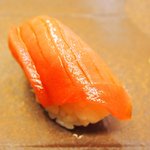 鮨 一新 - 【'16/03/01撮影】一新すし会席 3240円 の中トロ