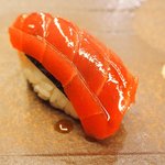 鮨 一新 - 【'16/03/01撮影】一新すし会席 3240円 の漬け鮪