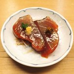 鮨 一新 - 【'16/03/01撮影】一新すし会席 3240円 の漬け鰹