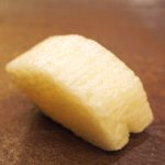 鮨 一新 - 【'16/03/01撮影】一新すし会席 3240円 の長芋山葵漬け