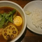 gopのアナグラ - チキンと野菜スープカレー五番ライスＳサイズ980円