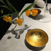 レフェルヴェソンス - この杯で日本酒と白ワインのカクテルが提供された