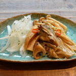 自家製きのこのマリネ