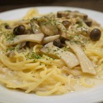 魚の棚パスタバール - 今日の日替わりパスタの一つ、「木ノ子のクリームパスタ」です