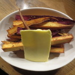 立ち呑みのさのや - さつま芋スティックフライ 280円(2015.12)