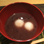 Nihon Ryouri Maruyama Kawanaka - デザートのお汁粉。