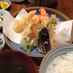京の里 - 天ぷら定食 1,200円