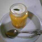 オモヤキッチン - かぼちゃのプリン¥400（瓶返却で¥100Back）2016.3