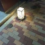 Sushidokoro Okina - 入り口の目印（ここから地下一階へ）