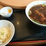 中国料理 興龍飯店 - （ランチ）豚バラそば＋半炒飯850円