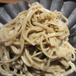 白 - 昼の精進四菜3。手打ち蕎麦アップ(2016.2)