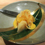 白 - 昼の一汁三菜4。スイートスプリングなど柑橘ゼリーよせ