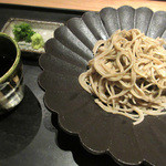 白 - 昼の精進四菜3。手打ち蕎麦(2016.2)