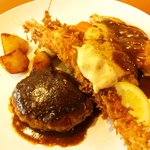 キッチン カトウ - 贅沢コース　メイン（ハンバーグ側から）