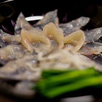 たてもと - アップにしますが、肉厚でコリコリ。
