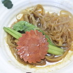 柿安 - 取り皿に入れてくれた