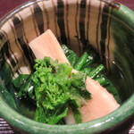 一心鮨 光洋 - 宮崎のたけのことほうれん草