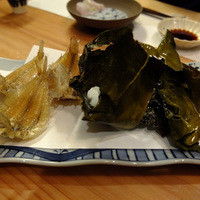 酒亭穂椋 - でびら鰈と羅臼昆布の唐揚げ