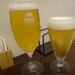 Shousui - まずは「ビール」を。私は小さめのサイズにしました。