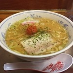 龍上海 - ラー博は俺の社員食堂。  濃厚味噌半拉麺葱追加二番勝負  其の弐  ミニ赤湯からみそラーメソ！  最初は穏やかなのに、からみそで一変。今日もイイね！  
