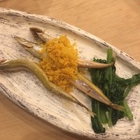 鮨 村上二郎 - カマスの子供　自家製からすみ