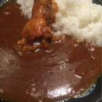 博多華味鳥 - 手羽元カレー セット¥1,000 カレーのアップ