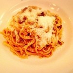 トラットリア ルッチョラ - 仔羊のミートソースのスパゲティ