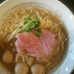 丿貫 - マッドクラブそば・ウズラの味玉