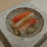 あま木 - 2016年3月 蟹の蒸し寿司
      