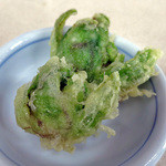 長生うどん - ふきのとう天ぷら