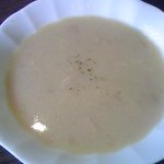 Resutoran Anju - コーンと玉葱とベーコンのポタージュスープ