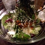 ひより　麦縄本舗　炭焼酒場 - H28.03.04 納豆とチャンジャの韓国風サラダ