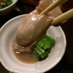 ひより　麦縄本舗　炭焼酒場 - H28.03.04 お通し「牡蠣」リフト