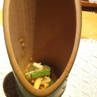 妙見石原荘 食菜石蔵 - 赤貝と山菜土佐酢和え
