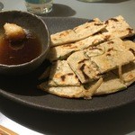 蕎麦粉のチヂミ。しらすの塩分が程よい(^ ^)