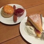 Itochi - ヴィクトリア サンドケーキとプレーンスコーン