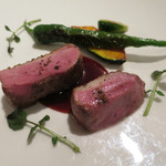 ポンテ デル ピアット - 青森産鴨肉のロースト　オレンジ風味のポルト酒のソー