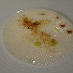 ポンテ デル ピアット - ジャガイモのポタージュ カラスミ ビスクソース
