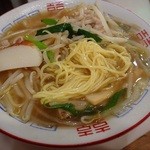万よし食堂 - ストレート細麺