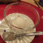 馳走や直 - 口直しの生姜のシャーベット