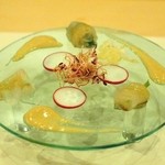 あま木 - カワハギの肝ソース