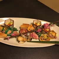 和ごころ 泉 - 八寸は、大皿で出て来ました。3人分です。