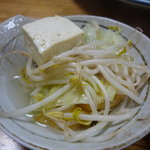 相撲茶屋 両國 - ☆もやしもたっぷりで豆腐も熱々でふぅーふぅー☆