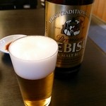 かんだやぶそば - 瓶ビール（ヱビス）　770円