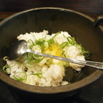 煌力 - 石焼ビビンバ用の〆飯です