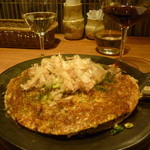 鉄板焼き Oribe - 絶品ねぎ焼きと白グラス16.2