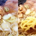 札幌ラーメン 三九 - 平成28年3月 醤油ラーメンのアップと麺