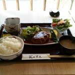 レストラン 花みずき - 2016.3)ハンバーグ定食（８９０円）