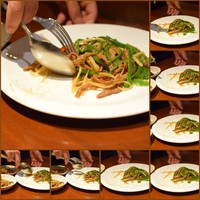 中国料理 青冥 堂島本店 - 青椒肉絲は鶏割れてくれました!!